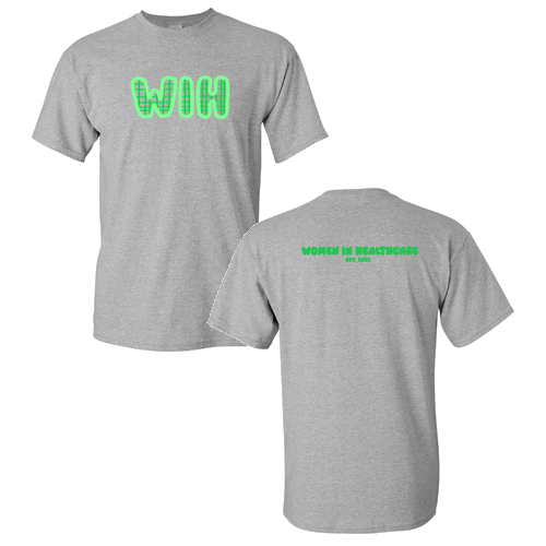 Green WIH Gildan Heavy Cotton Basic T-Shirt -- Sport Grey