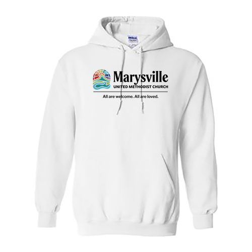 Gildan Heavy Blend Hooded Sweatshirt -- White