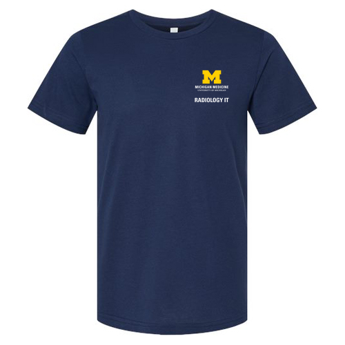 Unisex Bella Canvas Soft Fitted Heather CVC T-Shirt -- Solid Navy Blend
