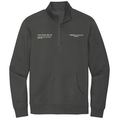 District V.I.T. Fleece 1 / 4-Zip -- Charcoal