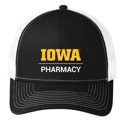 Port Authority Snapback Trucker Hat -- Black/ White