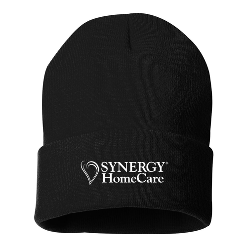 Sportsman Solid 12" Cuffed Beanie -- Black