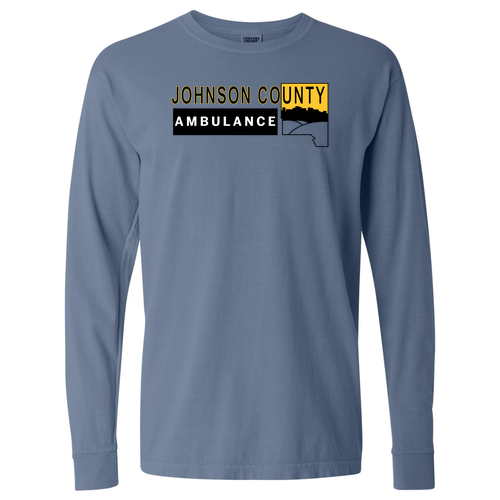 Comfort Colors Ringspun Long Sleeve Tee -- Blue Jean