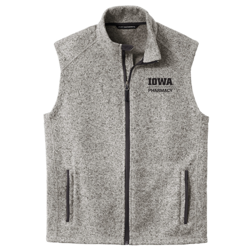 Port Authority Sweater Fleece Vest -- Grey Heather