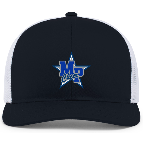 Pacific Headwear Trucker Mesh Hat -- Navy / White / Navy