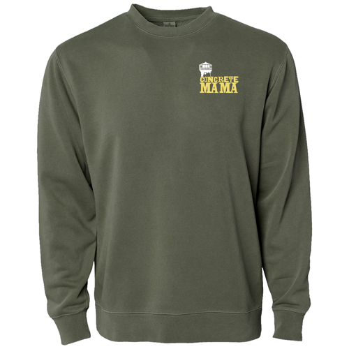 [HIDE] Independent Trading Co. Unisex Pigment Dyed Crew Neck (Embroidered Logo) -- Pigment Army