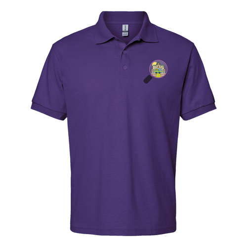 Gildan DryBlend Jersey Polo -- Purple