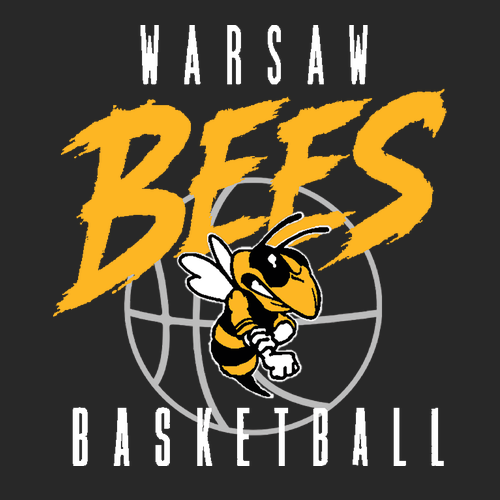 Warsaw Bees Sport-Tek Stripe Pom Pom Beanie -- Black / Gold