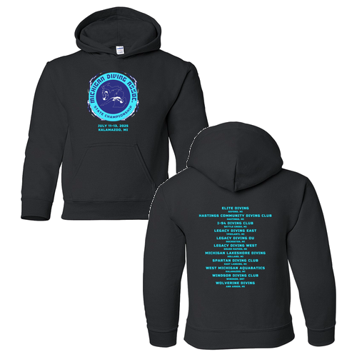 Gildan Heavy Blend Youth Hooded Sweatshirt -- Black