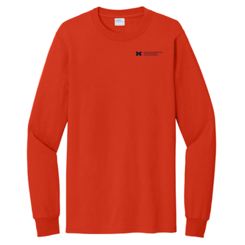Port and Company Tall Long Sleeve Essential T-Shirt -- Orange, $15