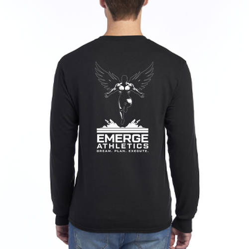 Jerzees Dri-Power Active Adult Longsleeve Tee -- Black