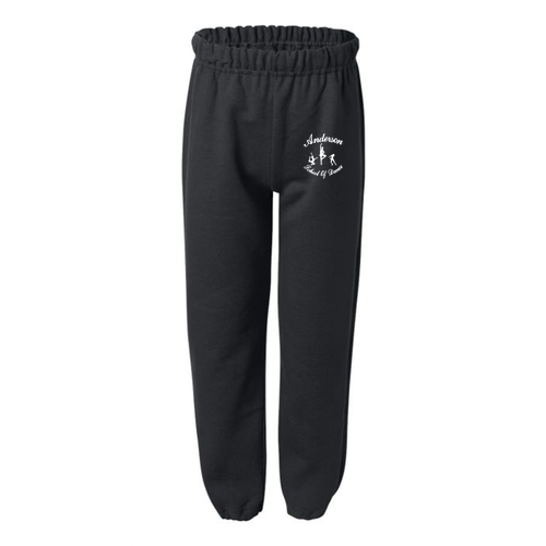 Gildan Elastic Bottom Youth Sweatpants -- Black