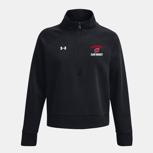 Under Armour Ladies' Rival Fleece Quarter-Zip -- Black