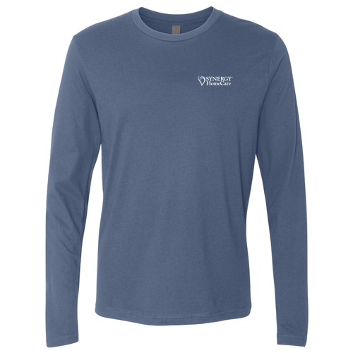 Next Level Apparel Premium Fitted Long Sleeve Crew -- Indigo