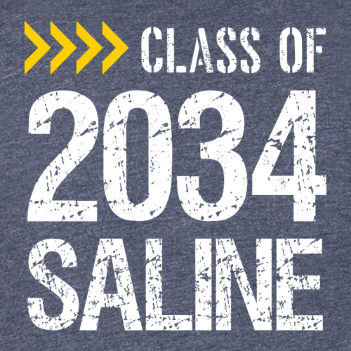 Next Level Mens Class of 2034 TriBlend Tee -- Vintage Navy