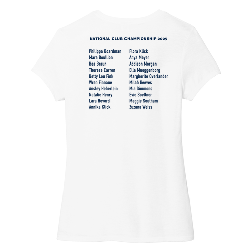 Ladies District Soft Perfect Tri Tee -- White, U14