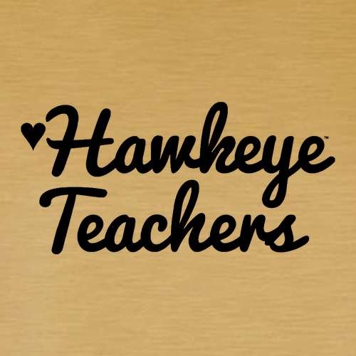 Hawkeye Teachers Next Level Apparel Women’s Heavyweight Boxy Tee -- Antique Gold
