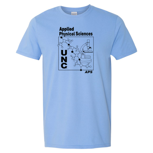 Gildan SoftStyle T-Shirt -- Carolina Blue -- Microscope Design