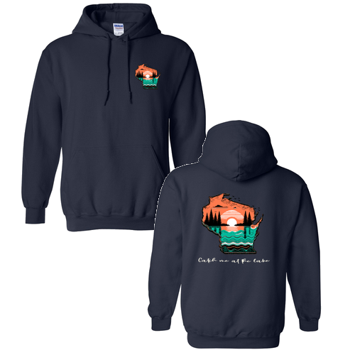 Gildan Heavy Blend Hooded Sweatshirt -- Navy