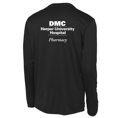 Mens/Unisex Sport Tek Long Sleeve Competitor Wicking Tee -- Black