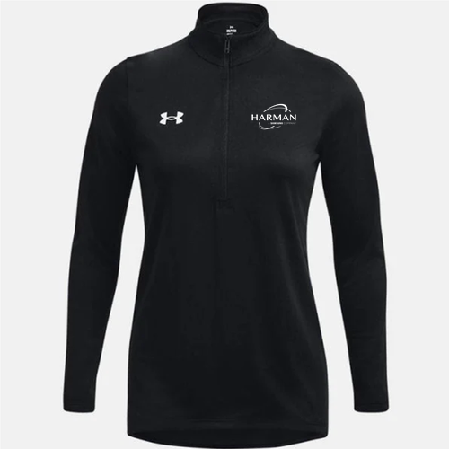 Under Armour Ladies' Team Tech Half-Zip -- Black / White
