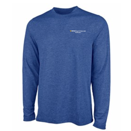 Charles River Men's Comfort-Core Long-Sleeve Crew -- Royal
