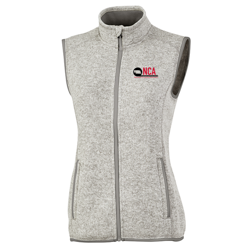 Charles River Womens Pacific Heathered Vest -- Light Grey Heather