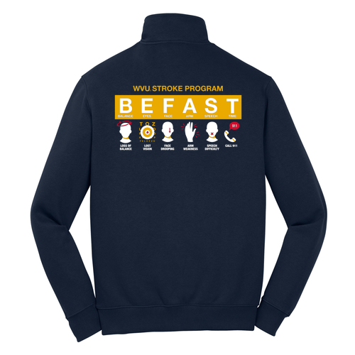 Sport Tek Quarter Zip Sweatshirt -- True Navy