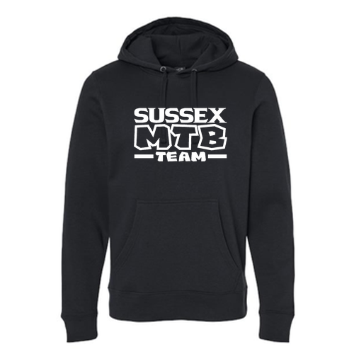 J America Unisex BTB Fleece Hooded Sweatshirt MTB -- Black