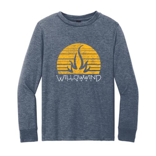 District Youth Perfect Tri Long Sleeve Tee -- Navy Frost