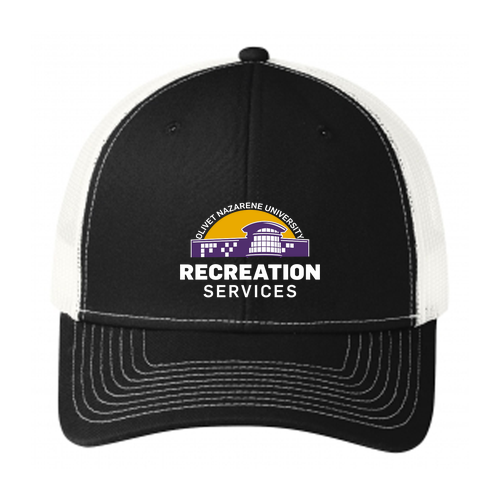 Port Authority Snapback Trucker Cap -- Black / White