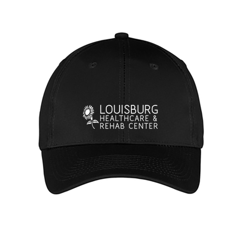 Port and Company 6-panel Twill Hat -- Black
