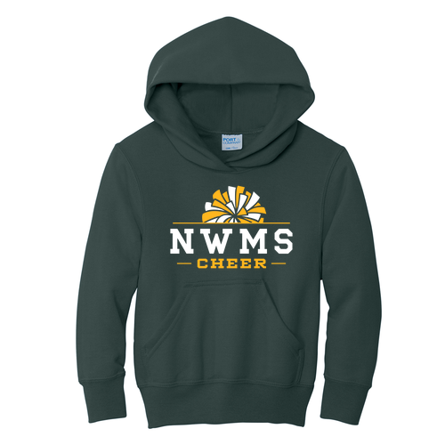 Port and Company Youth Pullover Hooded Sweatshirt -- Dark Green