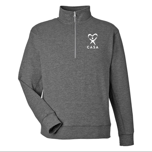 Monroe County CASA 1/4 Zip  (Electric Onyx)