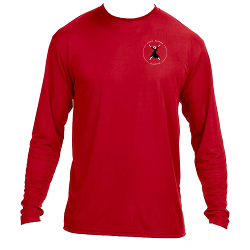 Flamenco Mens Longsleeve Performance Cooling T-Shirt -- Scarlet