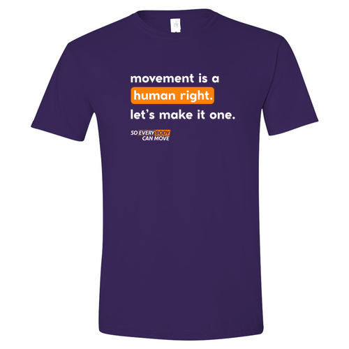 Mens/Unisex Gildan SoftStyle Fitted T-Shirt -- Purple