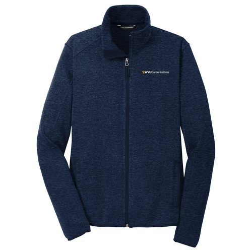 Port Authority Sweater Fleece Jacket -- River Blue Navy Heather