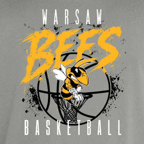 Warsaw Bees Sport Tek Youth Long Sleeve PosiCharge Competitor Tee -- Grey Concrete Heather