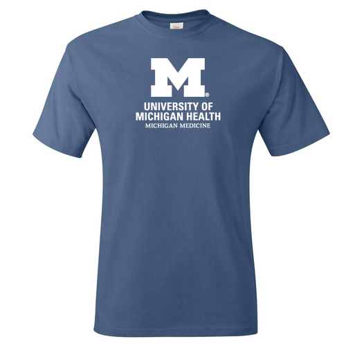 Hanes Authentic Short Sleeve T-Shirt -- Denim Blue