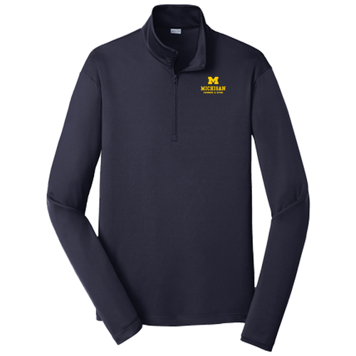 Unisex Sport-Tek PosiCharge Competitor Quarter Zip Pullover -- True Navy