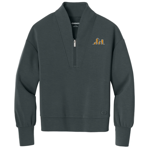 OGIO Women’s Transcend 1/4-Zip -- Tarmac Grey