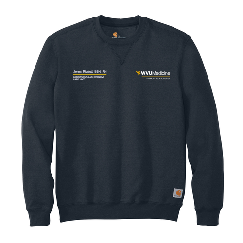 Embroidered Carhartt Midweight Crewneck Sweatshirt -- New Navy
