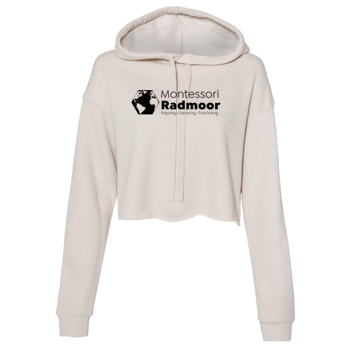 Bella Canvas Ladies' Cropped Fleece Hoodie -- Heather Dust