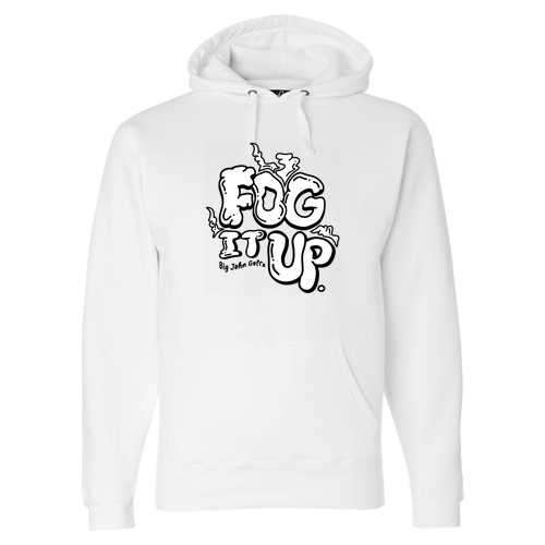 Fog it Up -- White Unisex Hoodie