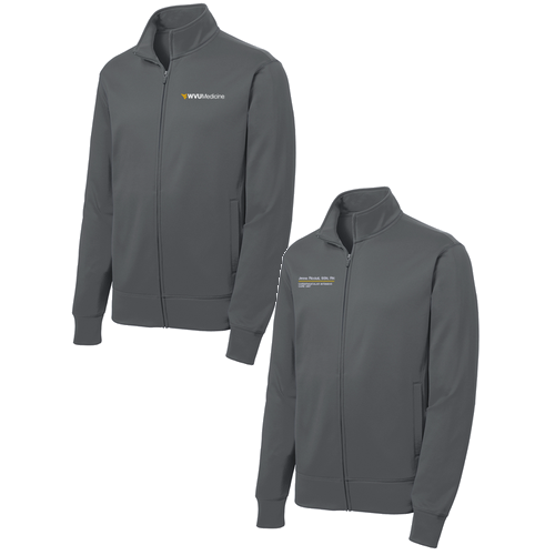 Sport-Tek Sport-Wick Fleece Full-Zip Jacket -- Dark Smoke Grey