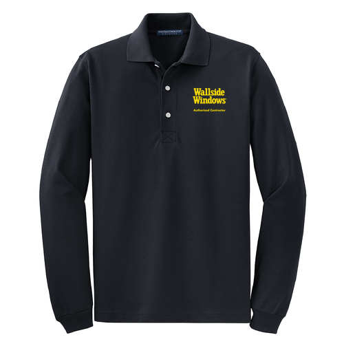 Port Authority Rapid Dry Long Sleeve Polo -- Classic Navy
