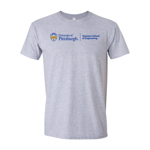 Pitt Shield SoftStyle T-Shirt -- Sport Grey