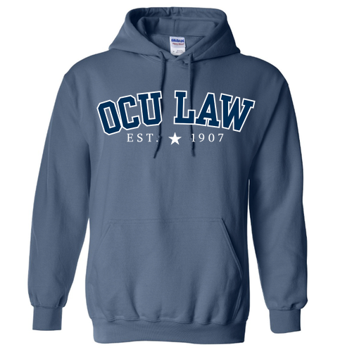 Gildan Heavy Blend Hooded Sweatshirt -- Indigo Blue