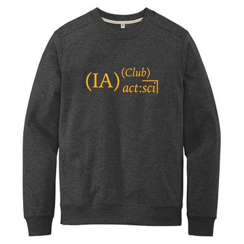 District Re-Fleece Crew -- Charcoal Heather