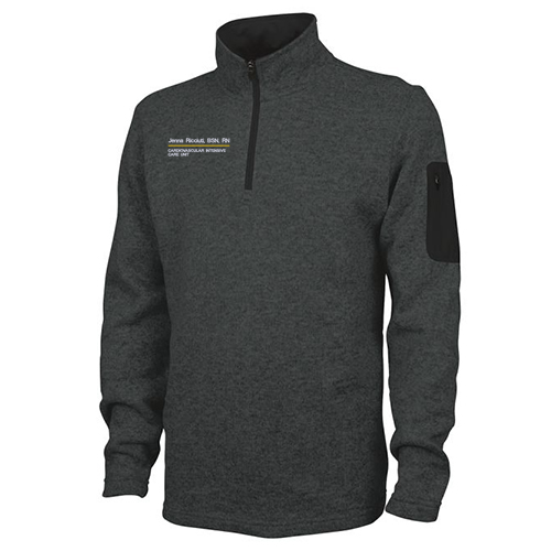 Charles River Mens Heathered Fleece Pullover -- Charcoal Heather